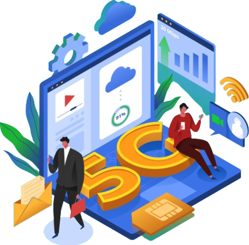 5G Cloud Technology Illustration